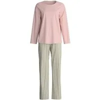 CALIDA Pyjama Blooming Nights Damen (2 tlg) weich, atmungsaktiv, komfortabel, elastischer Hosenbund