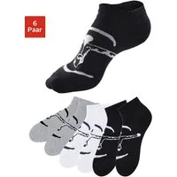 Chiemsee Sneakersocken Damen Herren sportliche Sneaker Socken Kurzsocken atmungsaktiv (Packung, 6-Paar, Gr. 35-38 bis 47-48) ideal für Sport & Freizeit mit großem Logo auf dem Fuß
