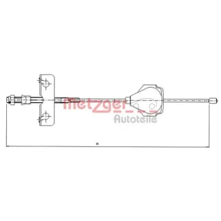 Metzger Handbremsseil vorne Ford Cougar Mondeo 3