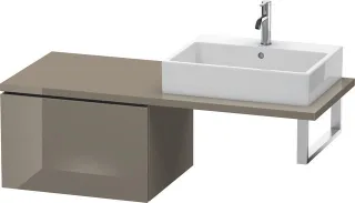 Duravit L-Cube Unterschrank für Konsole Flanell Grau Hochglanz 620x547x400 mm - LC583308989 LC583308989