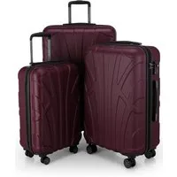 Suitline Hartschalen-Trolley S1, 4 Rollen, Kofferset 3-tlg Koffer, Trolleys TSA