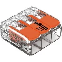 tecuro Klemmen 10x COMPACT-Verbindungsklemme 221-41x - für alle Kabel bis 4 mm²