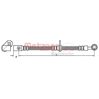 Metzger Bremsschlauch vorne links Honda Civic 8