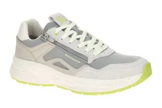 Waldl?ufer 985001 H-MAX Herren Sneakers grau grey lime Echtleder Synthetik Gu...