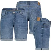 SUBLEVEL Bermudas Damen Jeans Shorts Bermuda Kurze Hose Shorts Short Denim Stretch Denim