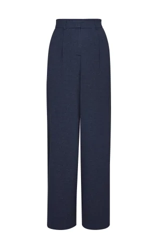 Rich & Royal - Linen pants midnight blue - Gr. - 34