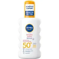 Nivea Sun Sonnenschutzspray Anti Sonnenallergie Spray Sensitiv sofort Schutz LSF50+ 200ml, 1-tlg., Sofortiger Schutz vor UVA-/UVB-Strahlen