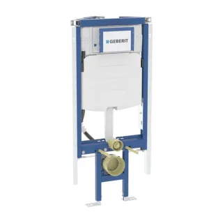 Geberit Duofix Wand-WC-Element 111390006 mit Sigma Unterputz-Spülkasten 12 cm, Ecklösung