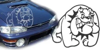 Autoaufkleber für die Motorhaube "Aufkleber Wachhund"