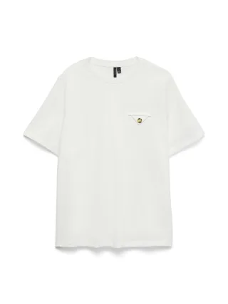 VERO MODA - VMULLA CATY SS TOP JRS GA Snow White - Gr. - M