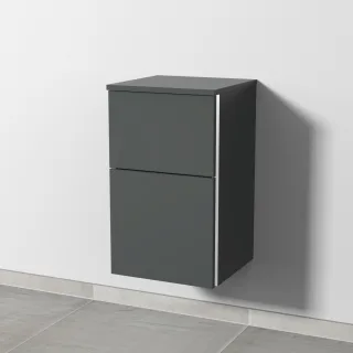 Sanipa 3way Unterschrank mit 2 Auszügen, Anthrazit-Matt, BR14322 BR14322