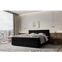 99rooms Boxspringbett Bergamo (Schlafzimmerbett, Bett), 140/160/180/200x200 cm, in Cordstoff AMBIENCE, mit Topper