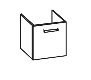 Artiqua 413 Waschtischunterschrank für Renova Plan 222255, 222256, 222257, 222258 Weiß Glanz, 413-WU 413-WUT-K51-L-7050-68