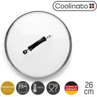 Coolinato Pfannendeckel Glasdeckel 26 cm, (1-tlg)