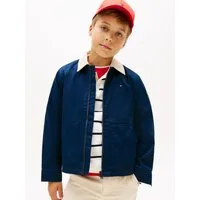 Tommy Hilfiger Blouson CONTRAST COLLAR COTTON JACKET Kinder bis 16 Jahre, regular fit