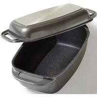 STONELINE Bräter, Aluminiumguss (1-tlg), mit Alugussdeckel, Induktion