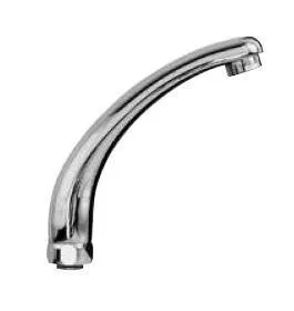 Kaja Gußauslauf, Ausladung 120mm für offene, Warmwasserbereiter chrom, 13410-C 13410-C