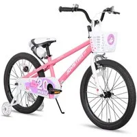 JOYSTAR Kinderfahrrad 12/14 /16/18/20 Zoll fahrrad für Jungen und Mädchen 3-12 Jahre, Mit Korb, Stützrädern, Fahrradklingel, Flaschenhalter, Kettenabdeckung