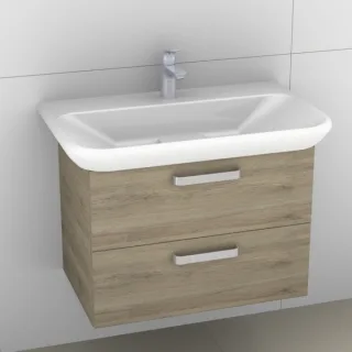 Artiqua 413 Waschtischunterschrank für MyDay 125480 Sanremo Eiche quer NB, 413-WU2L-K76-7145-428 413-WU2L-K76-7145-428