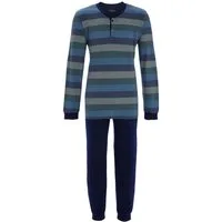Ringella Schlafanzug Herren Pyjama lang mit Bündchen (2 tlg) Baumwolle