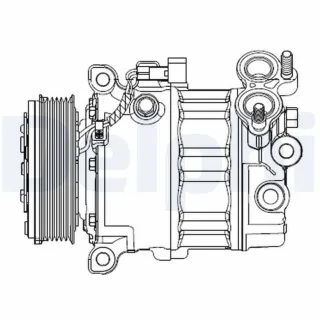 Delphi Klimakompressor Ford Volvo CS20512 1,6