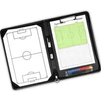 SPORTIKEL24 Organisationsmappe Taktikmappe für Fußball, 23 x 34 cm, schwarz, Tactic Board, Trainermap