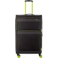 Franky Weichgepäck-Trolley Koffer Gr. L Reisegepäck T27-F Spinner 75er, 4 Doppellenkrollen Rollen, Dehnfalte TSA Schloss
