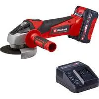 Power X-Change Akku-Winkelschleifer TC-AG 18/115 Li Kit, 18Volt rot/schwarz, Li-Ion-Akku 4,0Ah