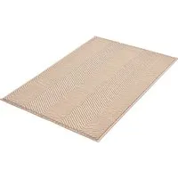 Kleine Wolke Badematte Zigzag, Badvorleger, Badezimmer Teppich, Höhe 10 mm, rutschhemmend beschichtet, fußbodenheizungsgeeignet, Polyester, rechteckig, Badteppich, Uni-Farben, modernes Zickzack Muster
