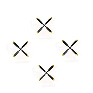 4pcs VolantexRC 768-1 Mustang P-51D Warbird 750mm Wingspan RC Aiprlane Spare Part 4-Blade 3.0mm Propeller