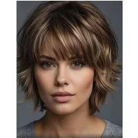 LuxusKollektion Kostüm-Perücke Perücke Damen Kurz Bob Synthetik Cosplay Halloween braun
