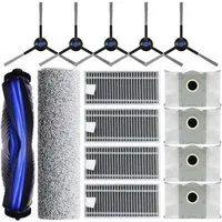 VERCO Reinigungsbürsten-Set Reinigungskit für Ecovacs, Deebot X8 Pro Omni, (15-tlg), Ersatz Teile Set Wartungskit Filter Seitenbürste Zubehör Bürste