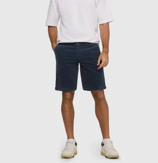 MAC - MAC JEANS - Liam Bermuda, Fancy Summer Corduroy blau - Gr. - 38