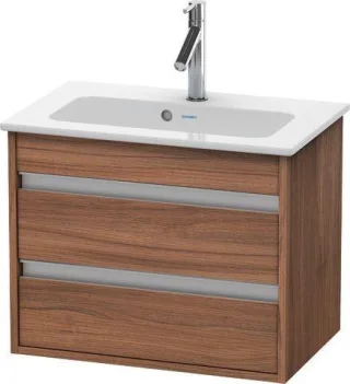 Duravit Ketho Waschtischunterbau wandhängend Nussbaum Matt 600x385x480 mm - KT645207979 KT645207979