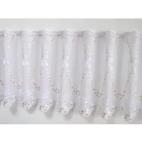Stickereien Plauen Scheibengardine Fächer (1 St), Stangendurchzug, transparent, Voile