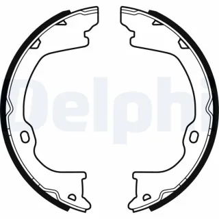 Delphi Bremsbacken hinten Dodge Jeep