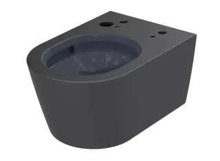 TOTO RP Wand-Tiefspül-WC matt Schwarz randlos, für WASHLET®, verd. Befestigung, CW542ERY#MBL CW542ERY#MBL