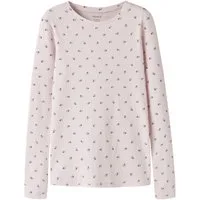Name It Langarmshirt NKFNICOLE LS SLIM TOP PB Baumwollmischung, slim fit