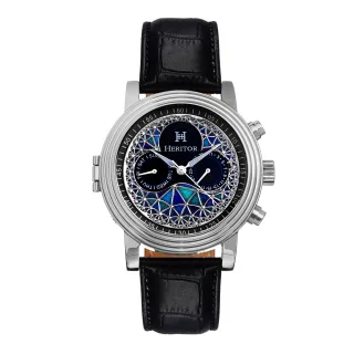 Heritor Automatic Legacy Lederbanduhr mit Tag/Datum