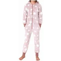 Normann Pyjama Mädchen Schlafanzug Jumpsuit Overall in Sterneoptik