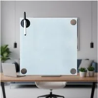 Melko Magnettafel Memoboard Weiß Glasmagnettafel Magnetboard Whiteboard Pinnwand, (Stück, Glasboard), Sicherheitsglas