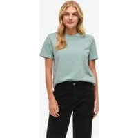 Vila Kurzarmshirt VINORA S/S T-SHIRT - NOOS Baumwollmischung, regular fit