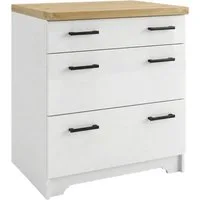 Home affaire Unterschrank Meliss aus massiver Kiefer, Breite 80 cm, Soft-Close-Funktion