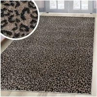 OTTO home Teppich Fynna, Leoparden-Muster, Animal Print, modern, rechteckig, Höhe: 9 mm, Leo, besonders weicher Flor, Wohnzimmer, Schlafzimmer, Esszimmer