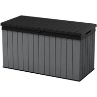 Keter Gartenbox Keter Aufbewahrungsbox DARWIN Anthrazit, 570 L, belastbar bis 300 kg, abschließbar