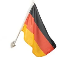 VertriebsArena GmbH Fahne Deutschland Autofahne 30x45cm 120D Hochwertig