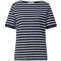 STREET ONE Kurzarmshirt basic yds u-boat shirt