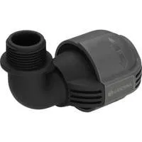Sprinklersystem L-Stück 25mm > 3/4", Verbindung schwarz/grau