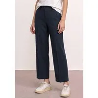 STREET ONE Schlupfhose mit geradem Bein Punto di Roma Hose mit Knopfdetail