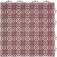 Andiamo Kunststoff-Fliesen Terra Sol, Terrassenfliesen, wetterfest, Made in Switzerland, Set, 14 St., erhältlich mit 7 Stück (1 qm), 14 Stück (2 qm) oder 35 Stück (5 qm), Klickfliesen, 38x38 cm, Balkon Bodenbelag, UV-beständig